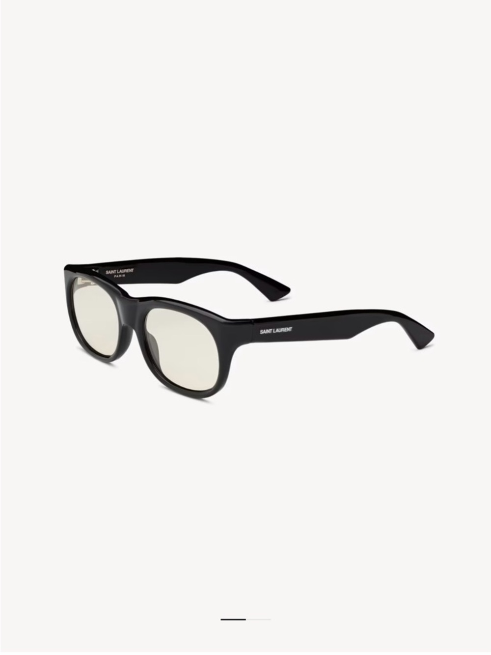 Saint Laurent Black Acetate Sunglasses - Romy SL 815 -light yellow lenses